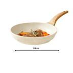 Maifan Stone Non-Stick Flat Bottom Frying Pan (24cm)