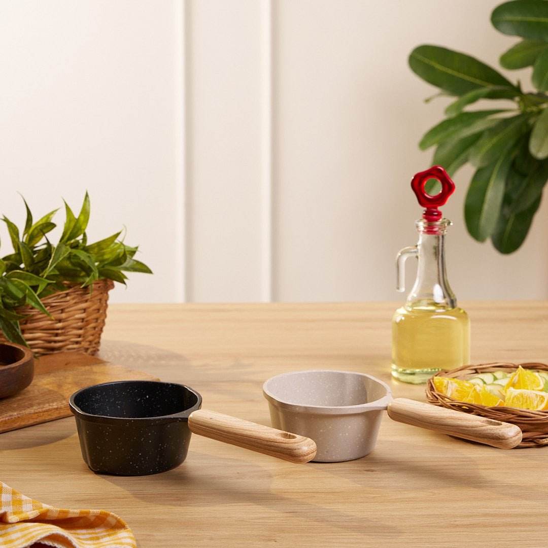 Premium Saucepan With Anti-Scald Wooden Handle