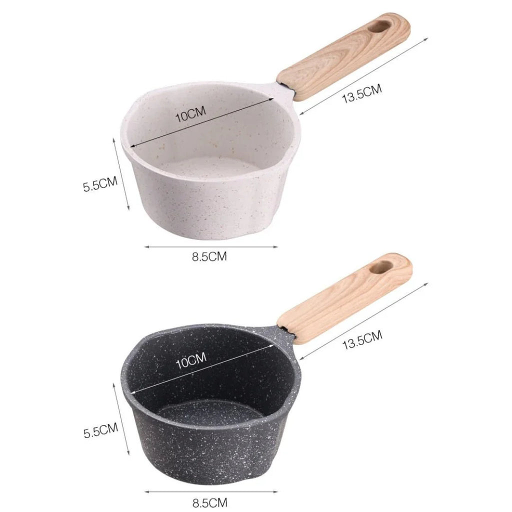 Premium Saucepan With Anti-Scald Wooden Handle