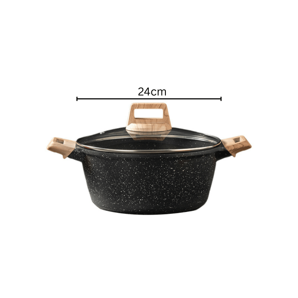 Maifan Stone Non-Stick Sauce Pan with Lid(24cm)