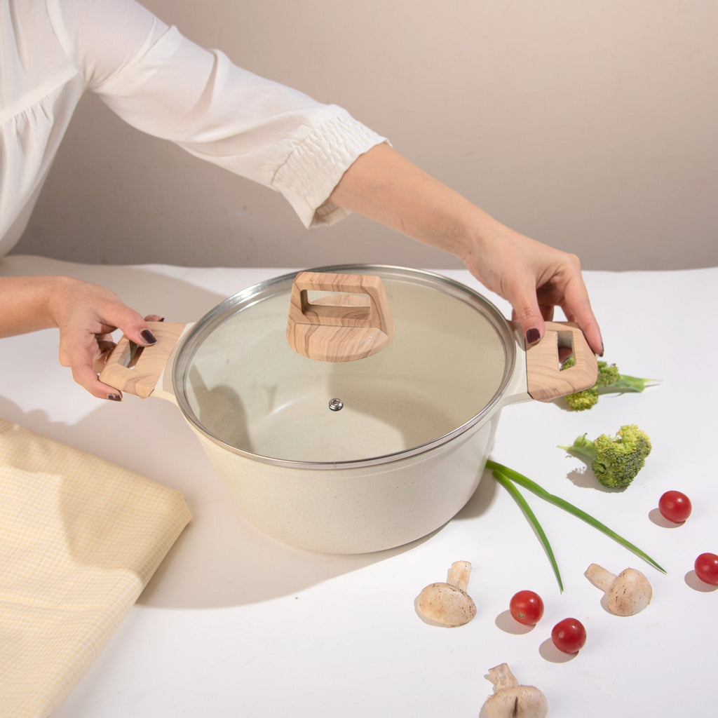 Maifan Stone Non-Stick Sauce Pan with Lid(24cm)