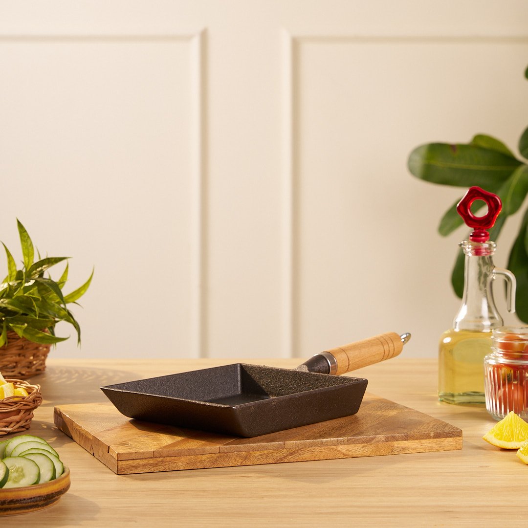 Premium Uncoated Square Frying pan