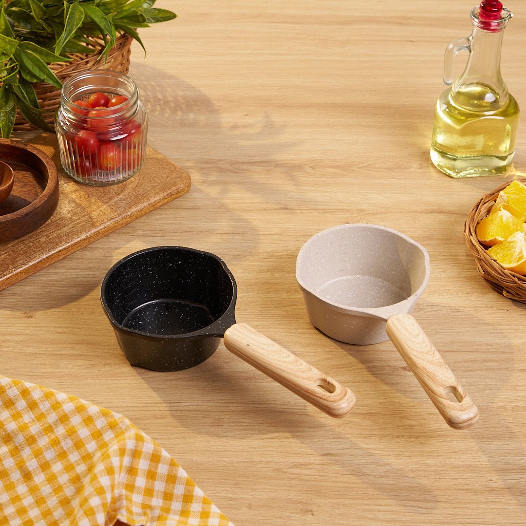 Premium Saucepan With Anti-Scald Wooden Handle