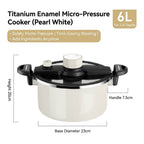 Titanium Enamel Micro-Pressure Cooker (6L)