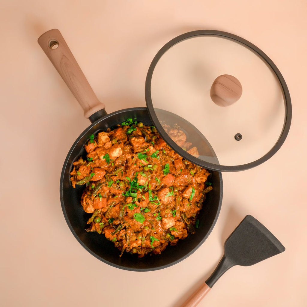 Non-Stick Titanium Fry Pan with Visual Lid (28 cm)