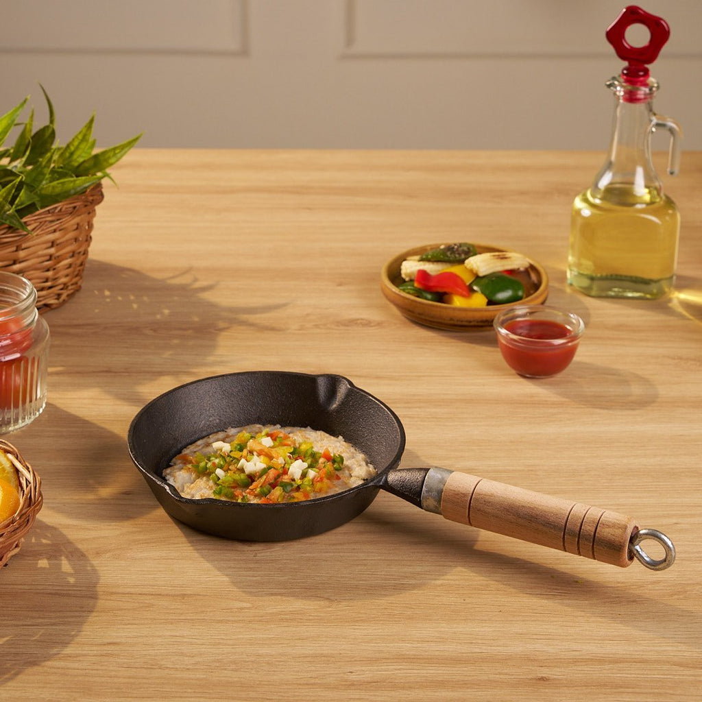 Quick-Heat Cast Iron Frying Pan(16cm)