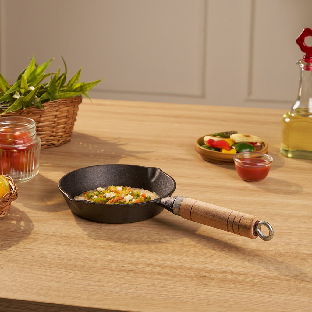 Quick-Heat Cast Iron Frying Pan(16cm)