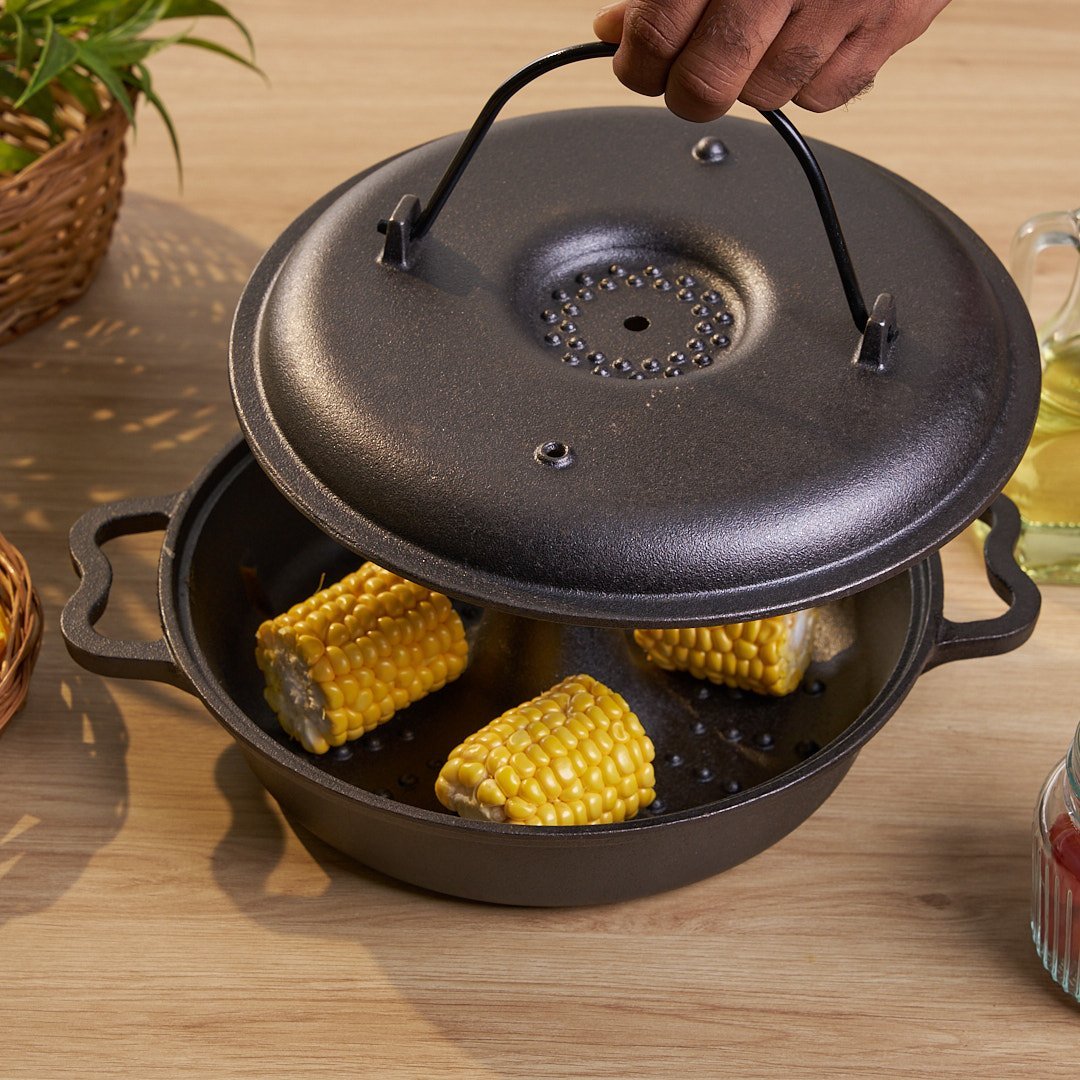 Multi-functional Cast Iron Pot