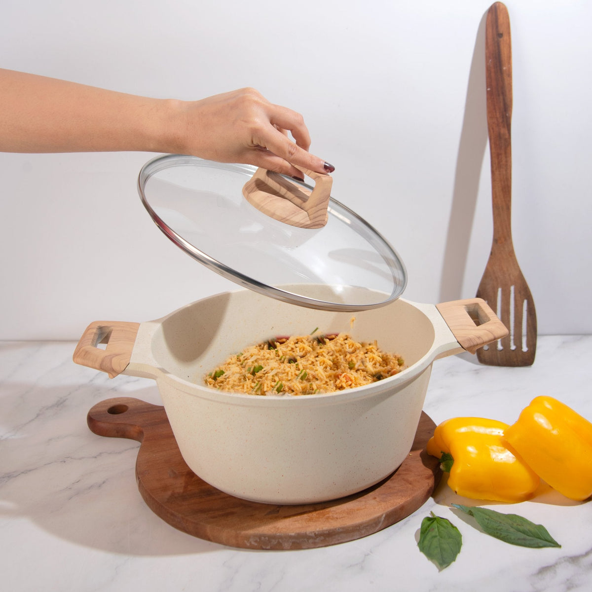 Maifan Stone Non-Stick Sauce Pan with Lid(24cm)