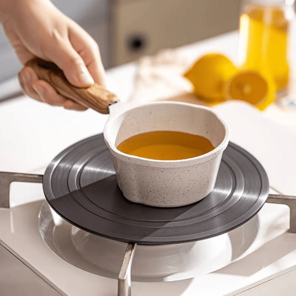 Premium Saucepan With Anti-Scald Wooden Handle