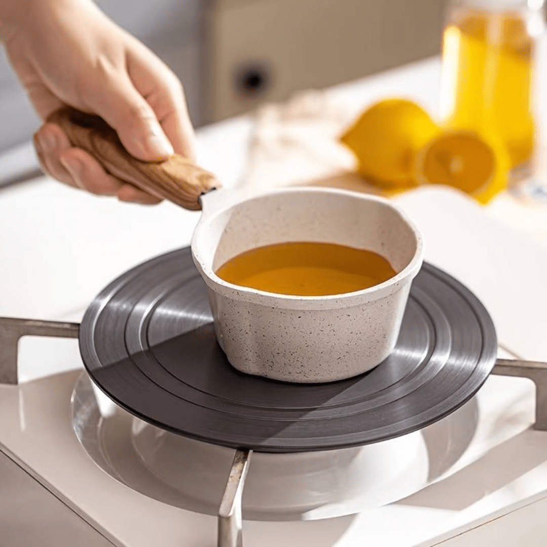 Premium Saucepan With Anti-Scald Wooden Handle