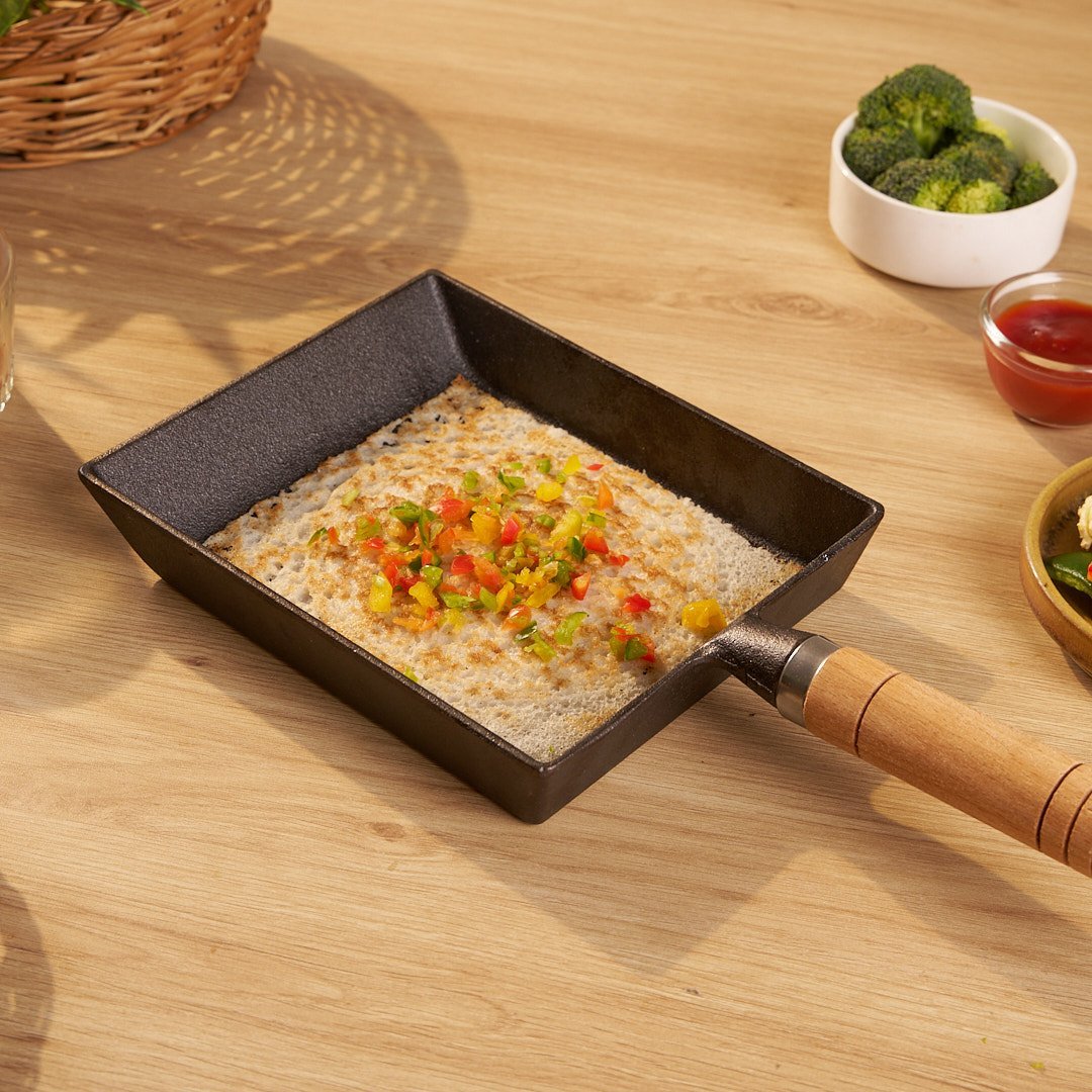 Premium Uncoated Square Frying pan