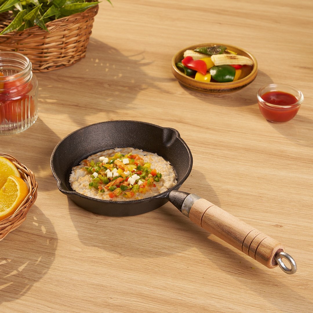 Quick-Heat Cast Iron Frying Pan(16cm)