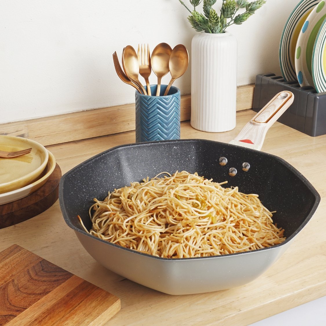 Non-Stick Octagonal Frying Pan