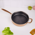 Multi-Purpose Copper Core Honeycomb Frying Pan With Lid (26cm)