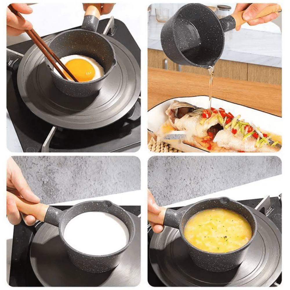 Premium Non Stick Pan With Wooden Handle