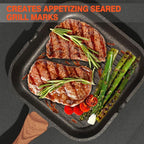 Maifan Stone Nonstick Grill Pan with Marble Coated (24cm)