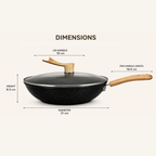 Multi-Purpose Nonstick Maifan Pan with Glass Lid
