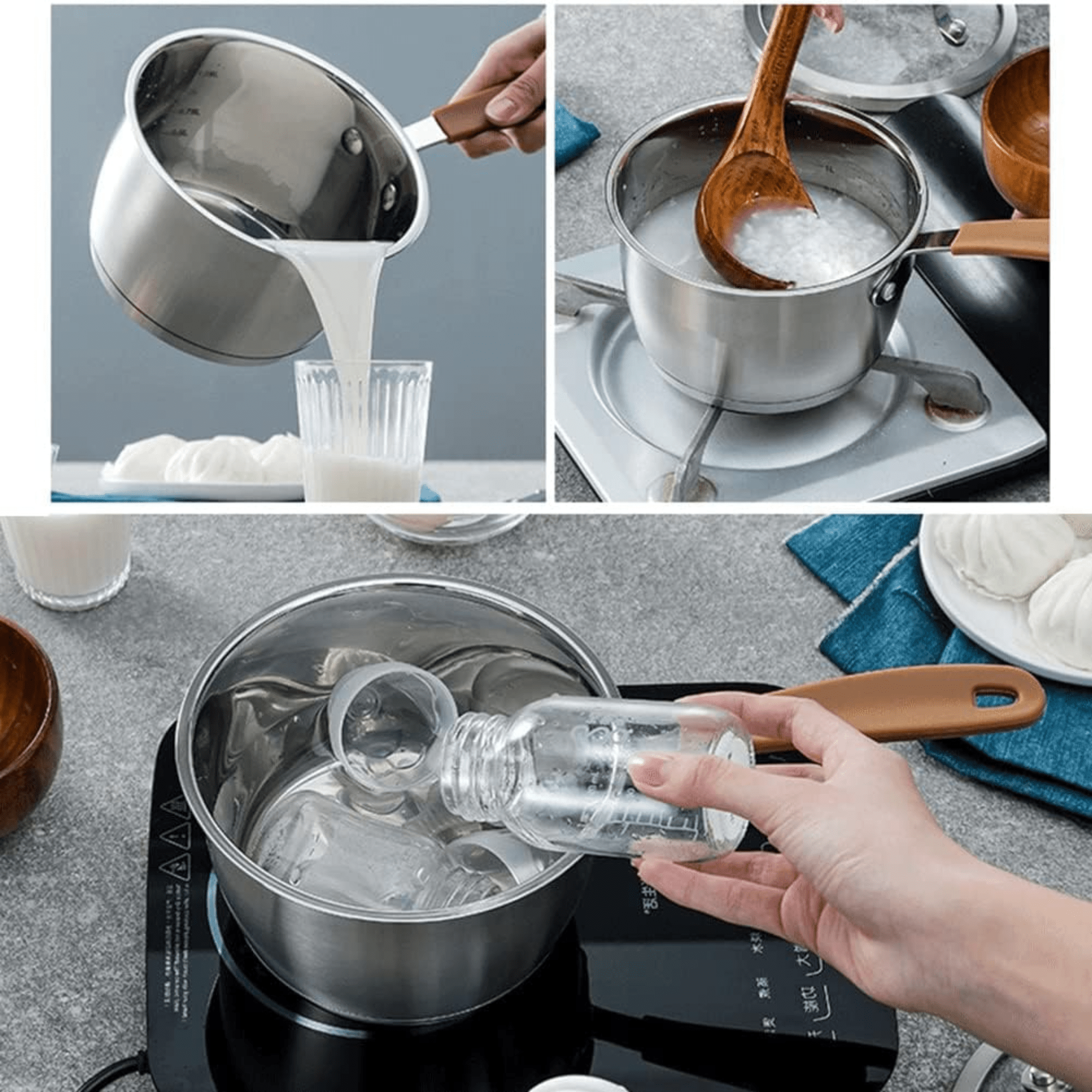 Multi-Purpose Stainless Steel Cooking & Steaming Pot (2Litre)