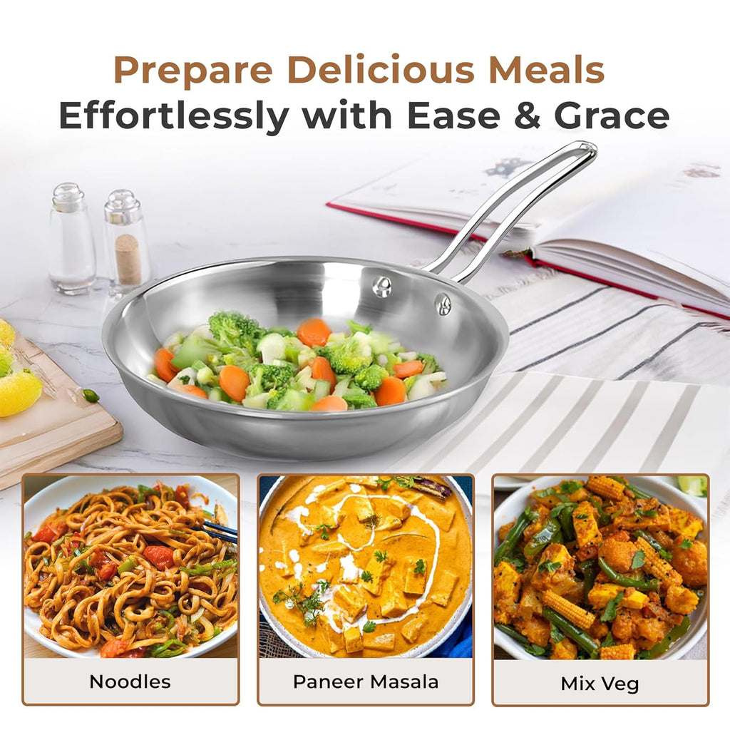 Stainless Steel Non-Stick Tri-Ply Frying Pan(24cm)