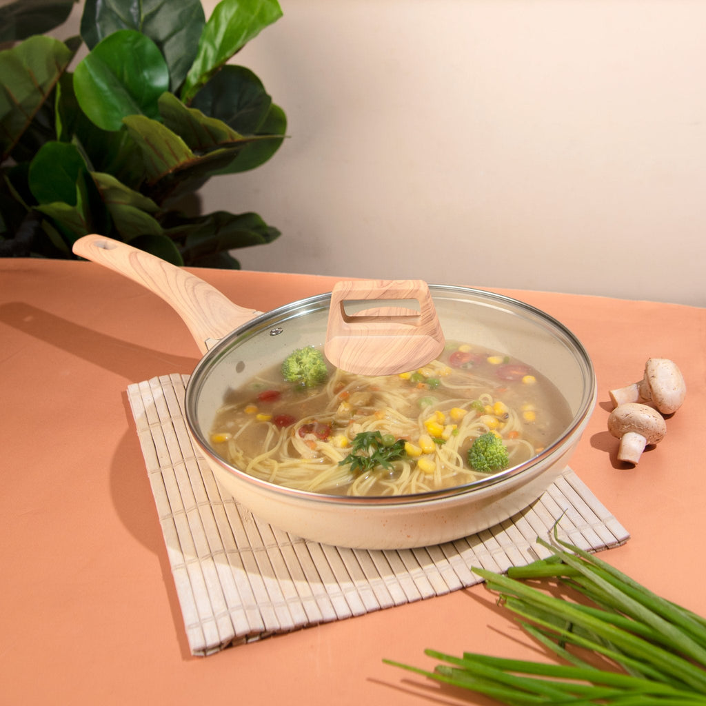 Maifan Stone Non-Stick Flat Bottom Frying Pan (24cm)
