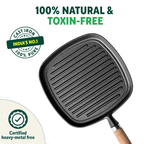 Non-Stick Cast Iron Grill Pan(22cm)