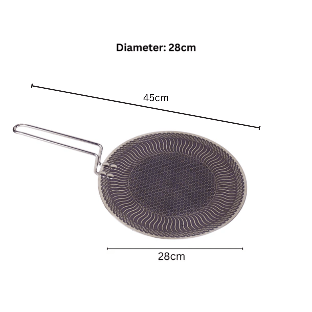 Multi-Purpose Stainless Steel Honeycomb Non Stick Tawa (28cm)