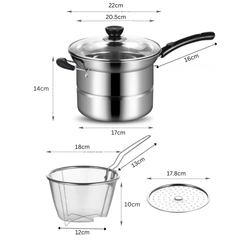 Stainless Steel Multifunctional Noodle Pot