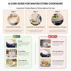 Maifan Stone Non-Stick Flat Bottom Frying Pan with Lid(28cm)