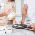 Cast Iron Mini Pancake Maker with Handle(23cm)