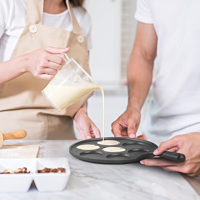Cast Iron Mini Pancake Maker with Handle(23cm)