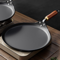 Non-Stick Flat Bottom Cast Iron Frying Pan(28cm)
