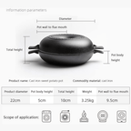 Multifunctional Cast Iron Roaster