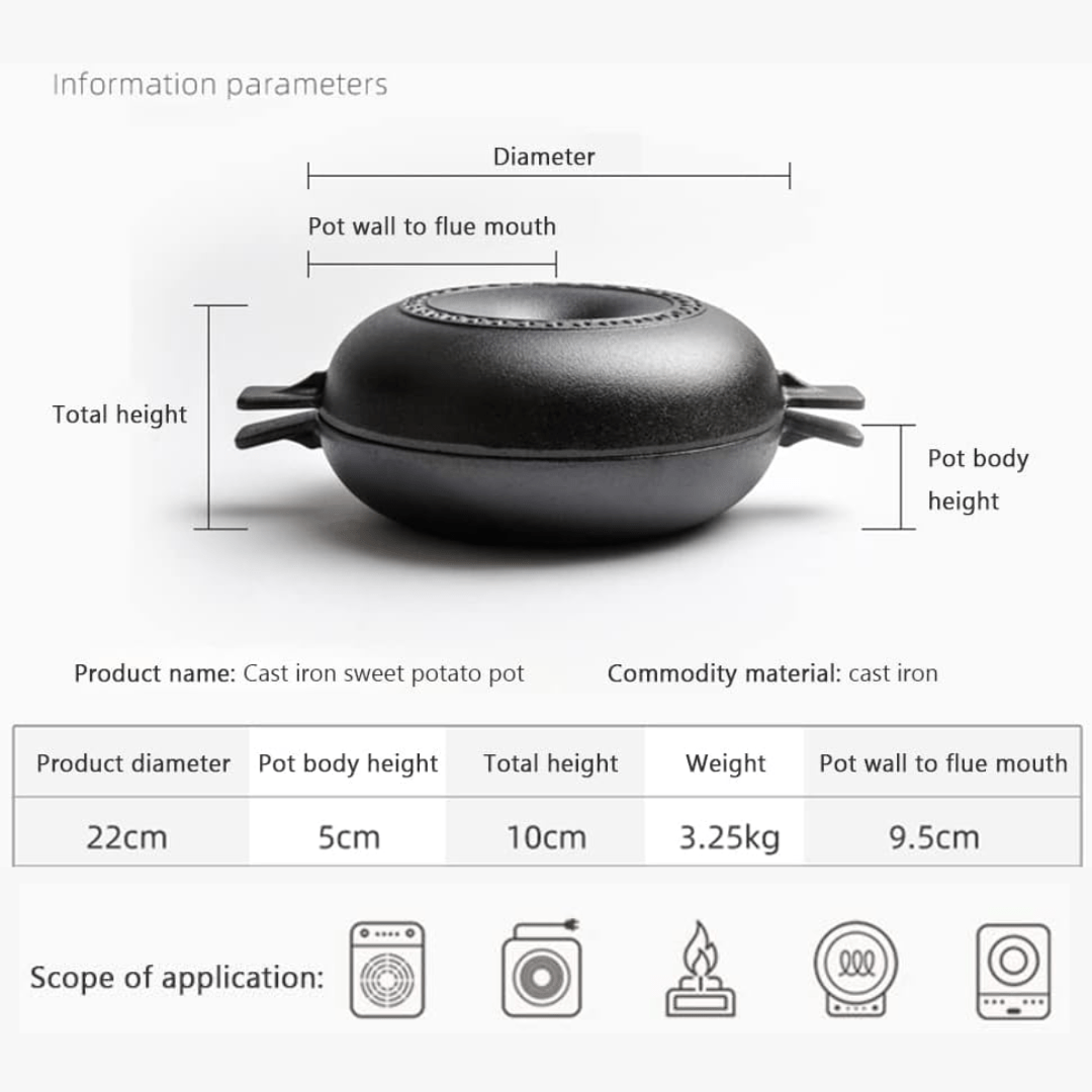 Multifunctional Cast Iron Roaster