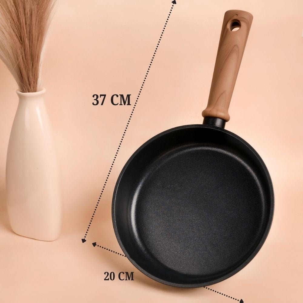Durable Titanium Alloy Non-Stick Frying Pan without Lid (20cm)