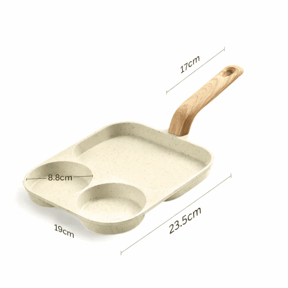 Multi-Compartment Non-Stick Maifan Stone Cooking Pan