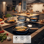 Non-Stick Cast Iron Grill Pan(22cm)