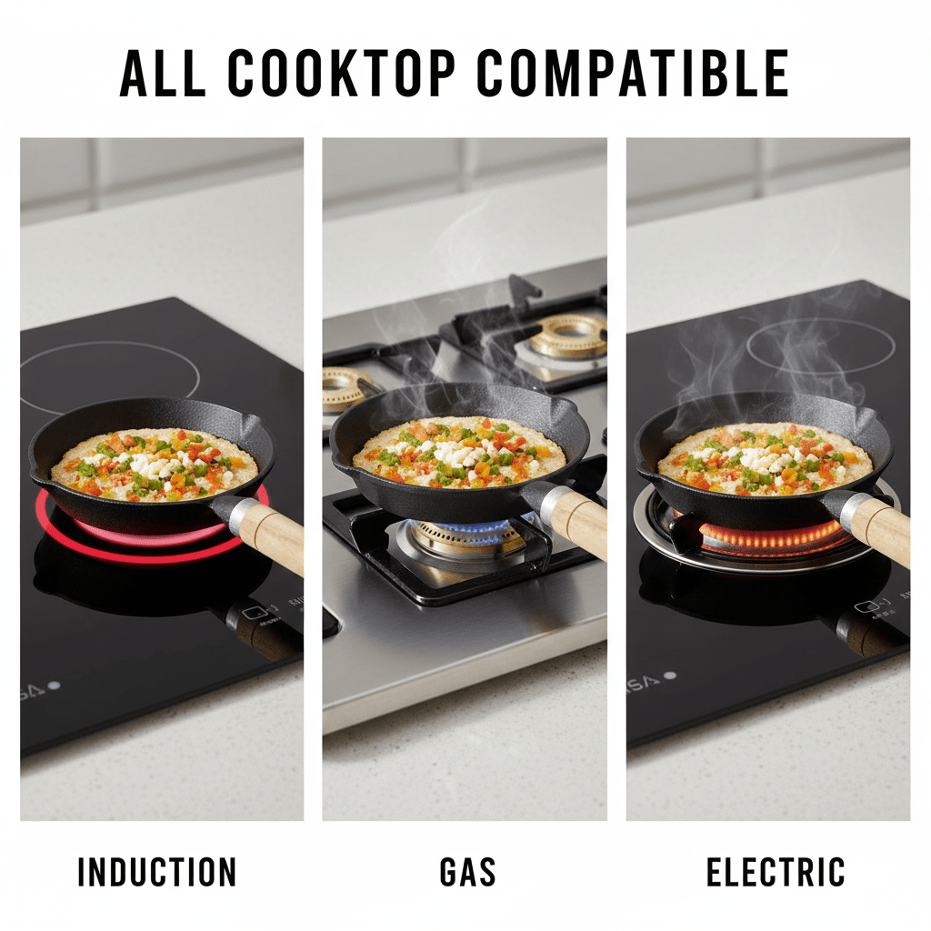 Quick-Heat Cast Iron Frying Pan(16cm)