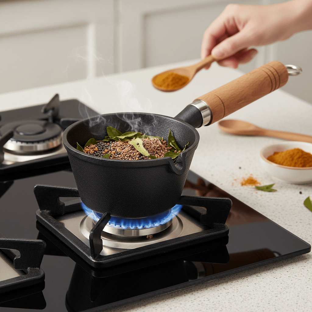 Iron-Grip Compact Tadka Pan
