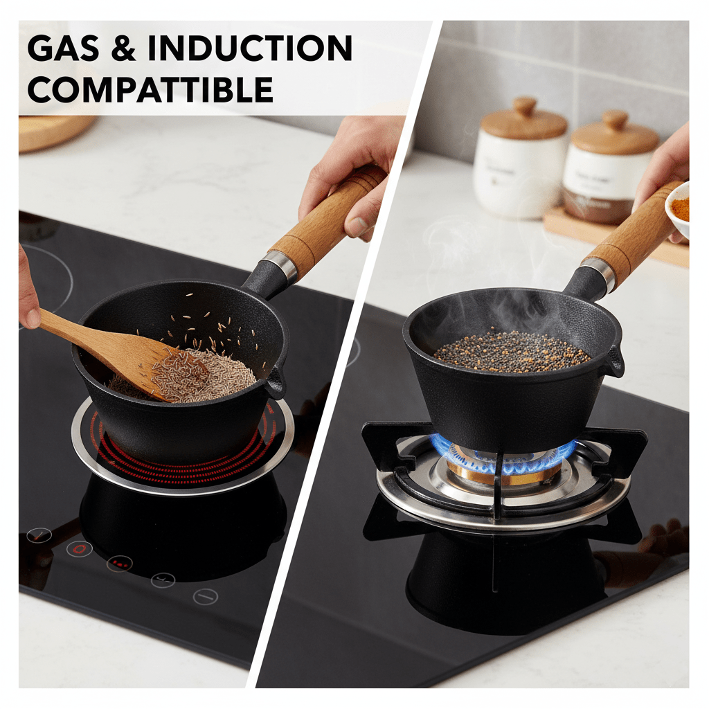 Iron-Grip Compact Tadka Pan