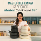 Maifan Stone Nonstick Cookware Set with Detachable Handles (11 Piece)