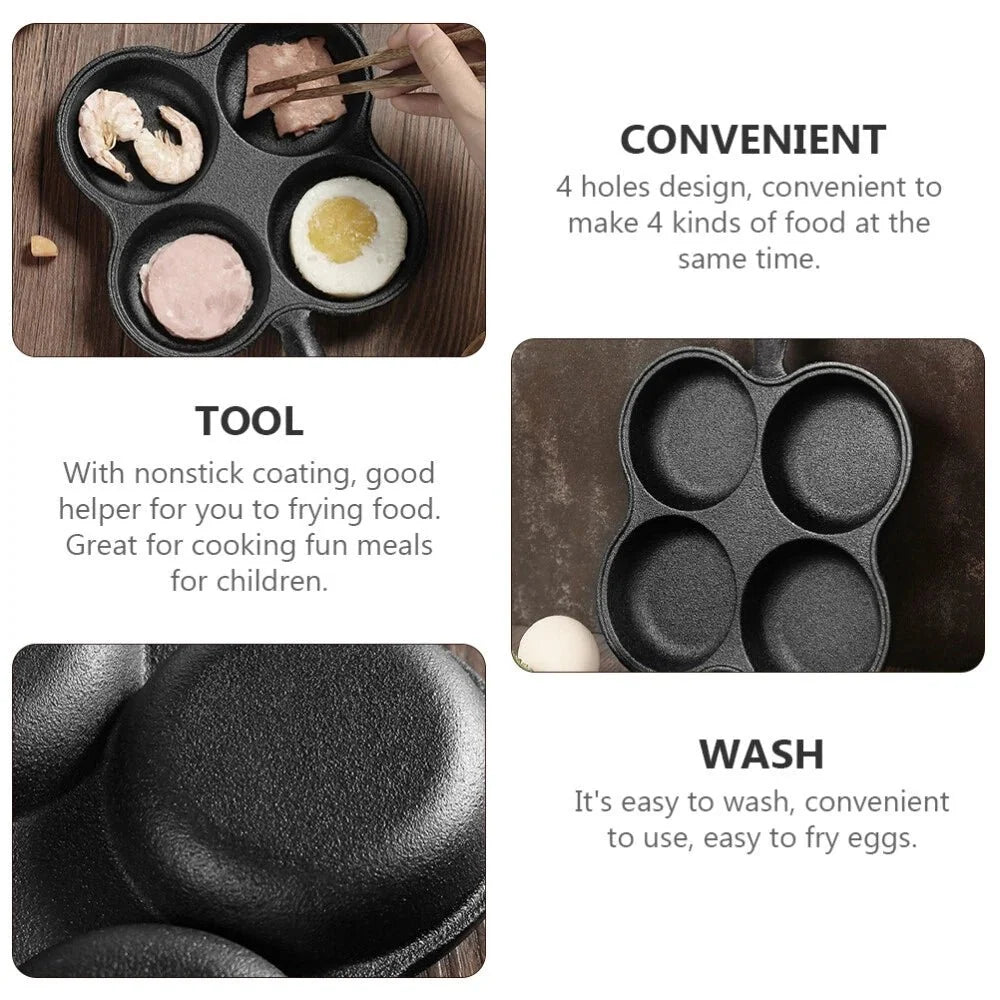 Multi-Cup Cast Iron Pancake Cooking Pan(18cm)
