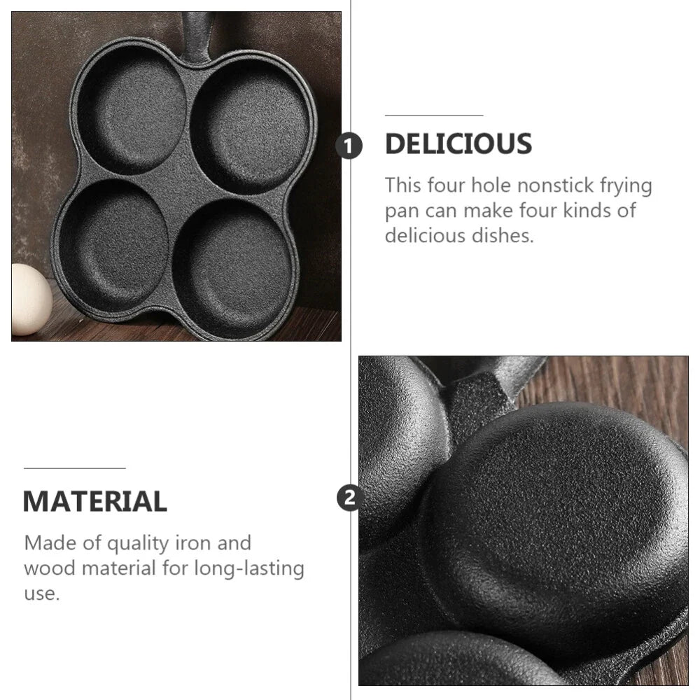 Multi-Cup Cast Iron Pancake Cooking Pan(18cm)