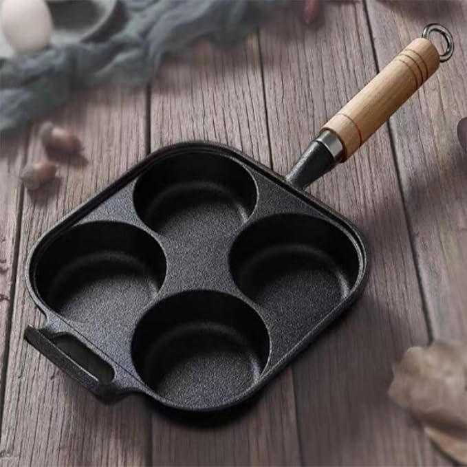 Multi-Hole Non-Stick Cast Iron Square Pancake Maker(19cm)