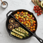 Multi-Purpose Cast Iron Flat & Grooved Cooking Pan(32cm)
