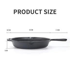 Multi-Purpose Cast Iron Flat & Grooved Cooking Pan(32cm)