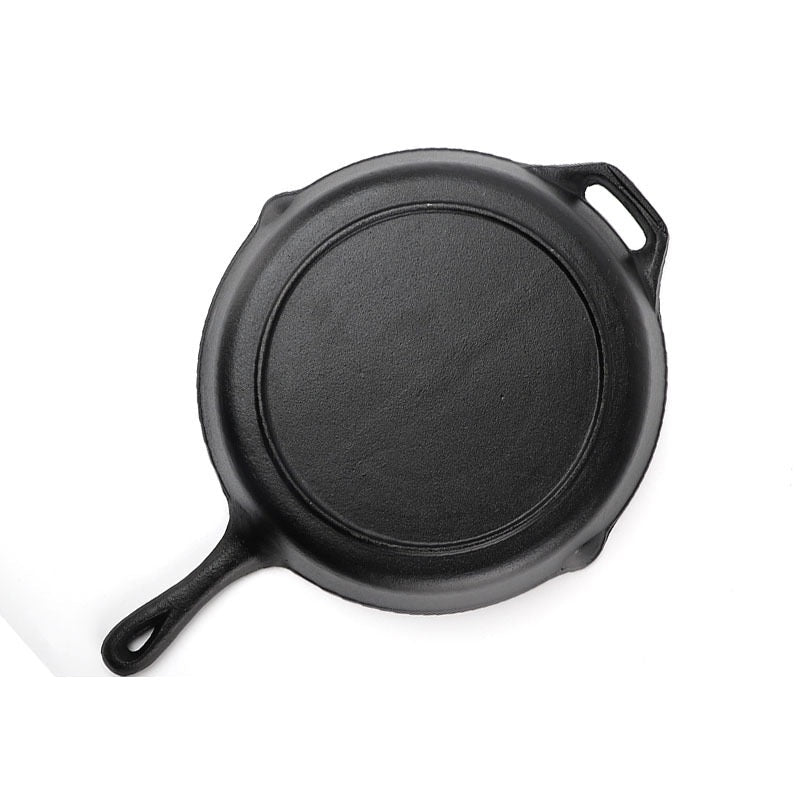 Multi-Purpose Cast Iron Flat & Grooved Cooking Pan(32cm)