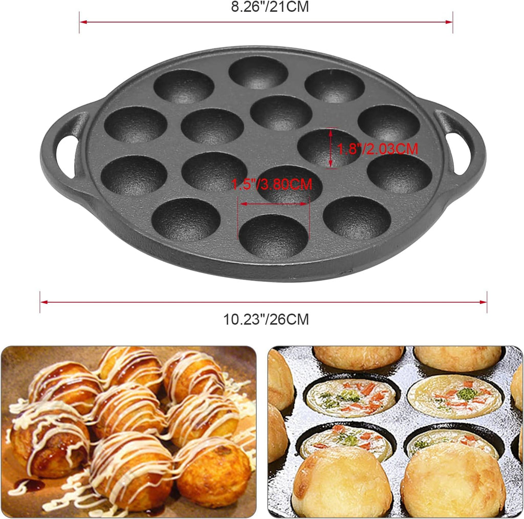 Multi-Purpose Cast Iron Round Mold Pan(21cm)