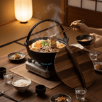 Multi-Use Cast Iron Miso Soup Pot with Wooden Lid(24.5cm)