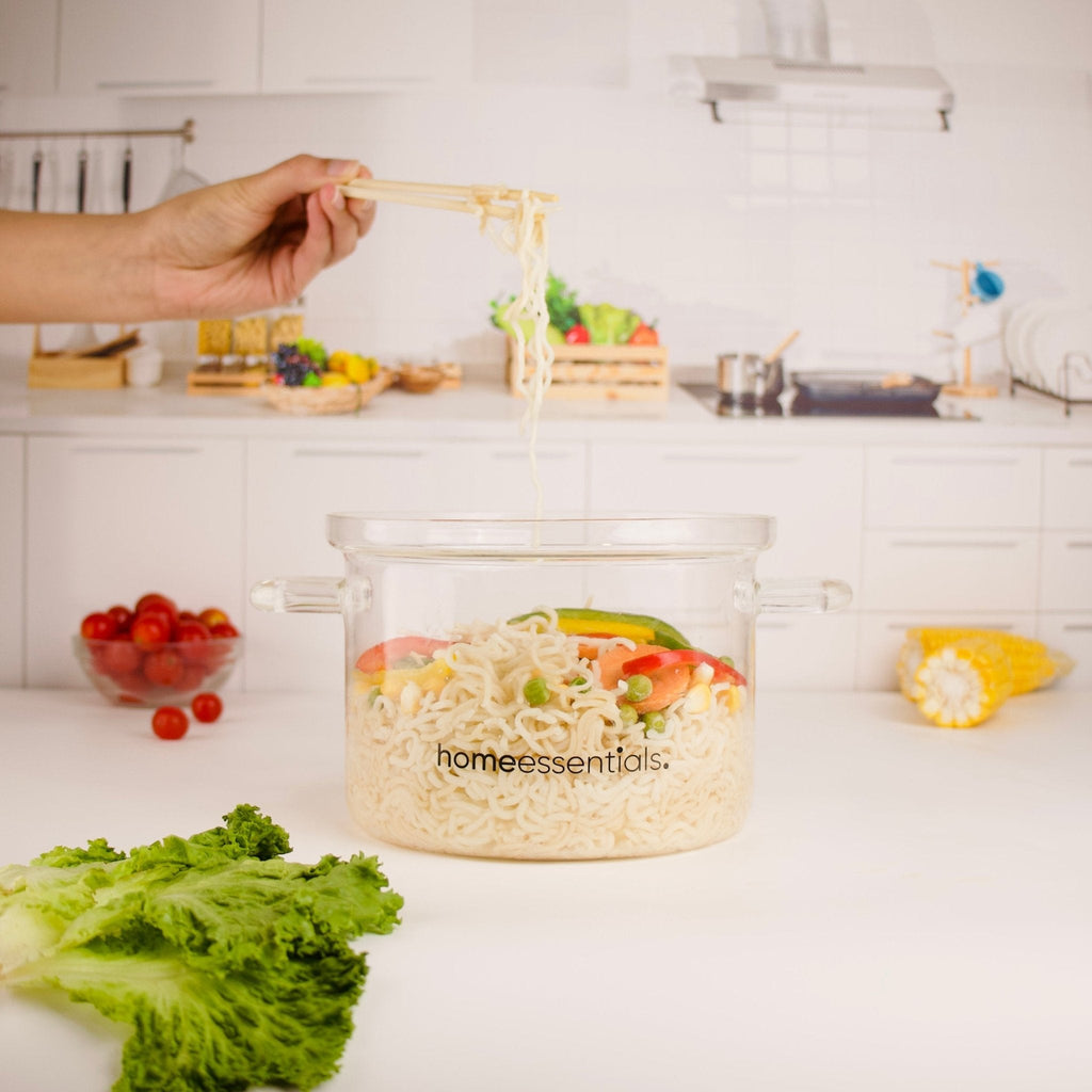 Multifunctional Borosilicate Glass and Stainless Steel Steamer Pot
